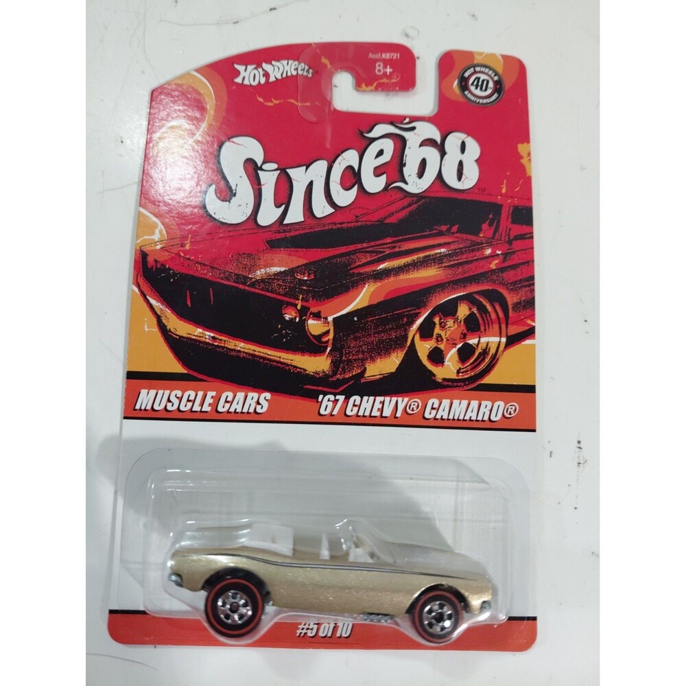 NIP Hot Wheels Since 68 40th Anniversary 1:64 Die Cast 1967 Chevy Camaro Convert
